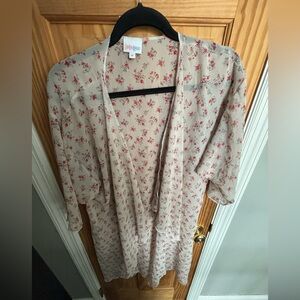 LuLaRoe floral swim cover up (M)